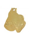 Schnauzer - keyring (gold plating) - 836 - 30038