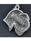 Schnauzer - necklace (silver chain) - 3273 - 33507
