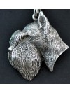 Schnauzer - necklace (silver cord) - 3151 - 32475