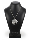 Schnauzer - necklace (silver cord) - 3151 - 32975