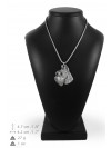Schnauzer - necklace (silver cord) - 3195 - 33207