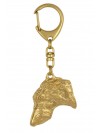 Scottish Deerhound - keyring (gold plating) - 2438 - 27140