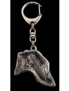 Scottish Deerhound - keyring (silver plate) - 2187 - 20845