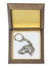 Scottish Deerhound - keyring (silver plate) - 2785 - 29905