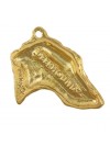 Scottish Deerhound - necklace (gold plating) - 978 - 25498