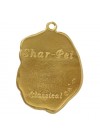 Shar Pei - keyring (gold plating) - 2401 - 26958
