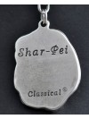 Shar Pei - keyring (silver plate) - 2134 - 19532