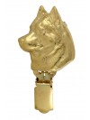 Siberian Husky - clip (gold plating) - 1010 - 26557