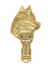 Siberian Husky - clip (gold plating) - 2586 - 28207
