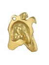 Smooth Collie - keyring (gold plating) - 865 - 30100