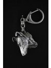 Smooth Collie - keyring (silver plate) - 1821 - 12252
