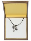 Smooth Collie - necklace (silver plate) - 2975 - 31118
