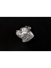 Staffordshire Bull Terrier - keyring (silver plate) - 2097 - 18625
