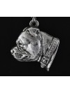 Staffordshire Bull Terrier - necklace (silver chain) - 3310 - 33727