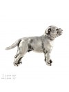 Staffordshire Bull Terrier - pin (silver plate) - 2680 - 28859