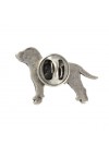 Staffordshire Bull Terrier - pin (silver plate) - 2680 - 28863
