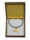 Weimaraner - necklace (gold plating) - 2486 - 27645