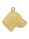 Weimaraner - necklace (gold plating) - 3068 - 31621