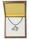 Weimaraner - necklace (silver plate) - 2939 - 31083