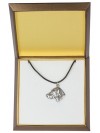 Weimaraner - necklace (silver plate) - 3016 - 31151