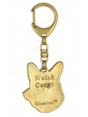 Welsh Corgi Cardigan - keyring (gold plating) - 2435 - 27126