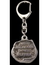West Highland White Terrier - keyring (silver plate) - 1797 - 11917