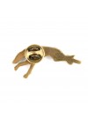 Whippet - pin (gold) - 1566 - 7572