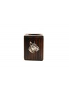 Bull Terrier - candlestick (wood) - 3978