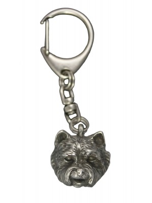 West Highland White Terrier - keyring (silver plate) - 652
