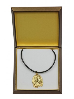 Afghan Hound - necklace (gold plating) - 2518 - 27677