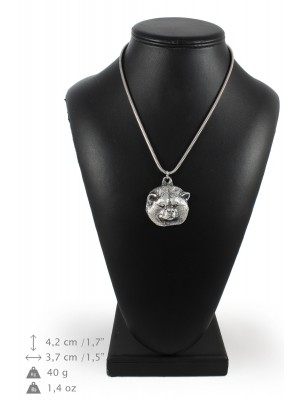 Akita Inu - necklace (silver cord) - 3189 - 33194