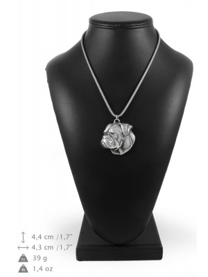 American Bulldog - necklace (silver cord) - 3227 - 33349