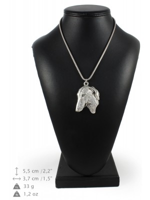 Azawakh - necklace (silver chain) - 3337 - 34484
