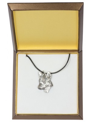 Basenji - necklace (silver plate) - 2982 - 31125