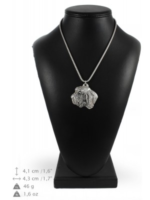 Basset Hound - necklace (silver chain) - 3320 - 34452