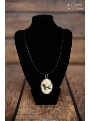 Basset Hound - necklace (silver plate) - 3392 - 34738