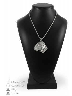Bedlington Terrier - necklace (silver chain) - 3322 - 34455