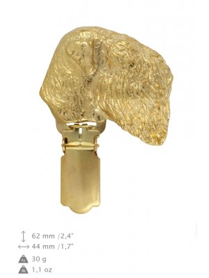 Black Russian Terrier - clip (gold plating) - 1041 - 26765