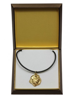 Bouvier des Flandres - necklace (gold plating) - 3030 - 31666