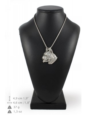 Boxer - necklace (silver cord) - 3164 - 33037