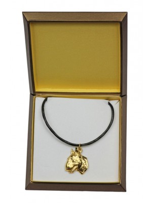 Bull Terrier - necklace (gold plating) - 2490 - 27649