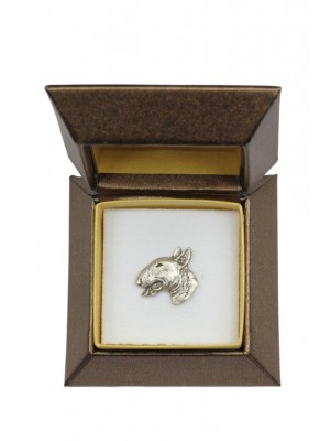 Bull Terrier - pin (silver plate) - 2659 - 28941