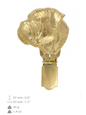 Bullmastiff - clip (gold plating) - 1012 - 26564