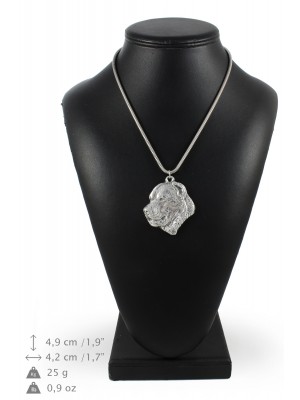 Central Asian Shepherd Dog - necklace (silver cord) - 3220 - 33256