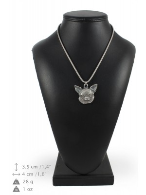 Chihuahua - necklace (silver cord) - 3225 - 33342