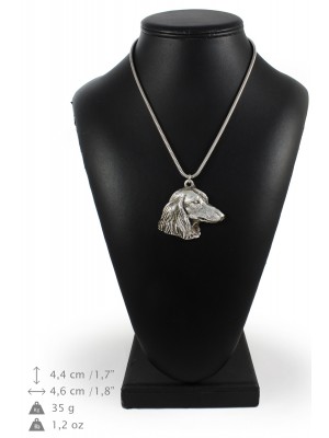 Dachshund - necklace (silver chain) - 3315 - 34440