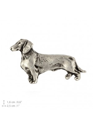 Dachshund - pin (silver plate) - 456 - 25928