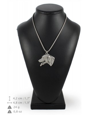 Dalmatian - necklace (silver cord) - 3147 - 32965