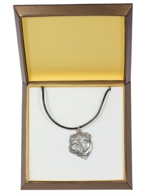 English Bulldog - necklace (silver plate) - 2919 - 31063
