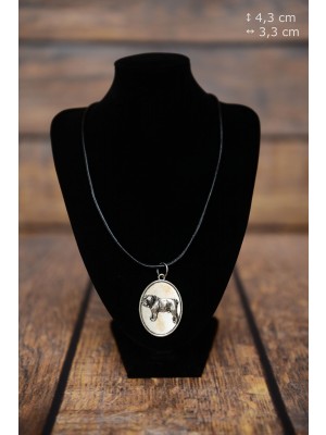 English Bulldog - necklace (silver plate) - 3388 - 34732
